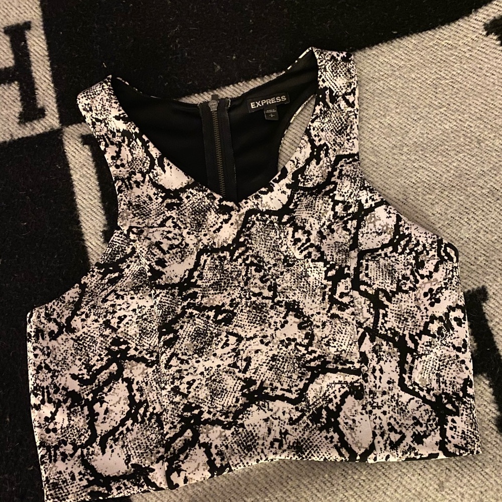 Snakeskin Crop Top